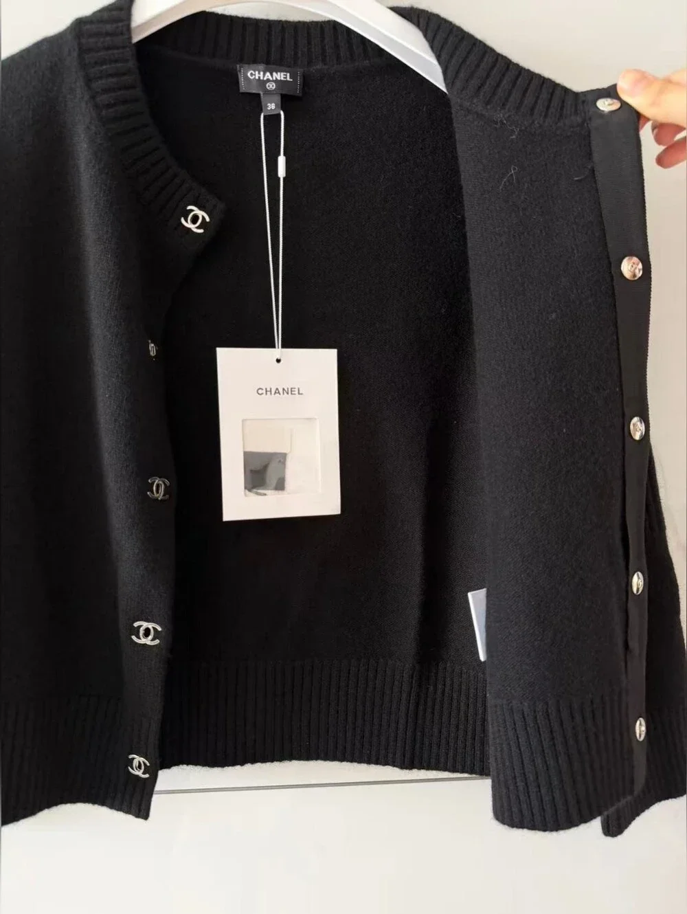Chanel Black Knit Cardigan